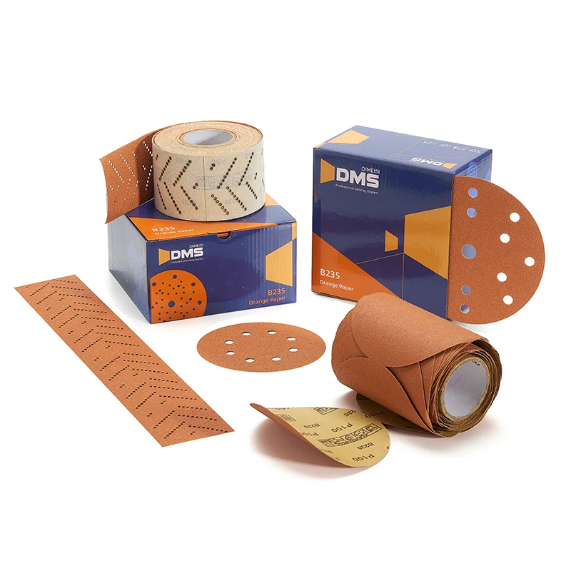 ஆரஞ்சு மணர்த்துகள்கள் கொண்ட காகிதம்